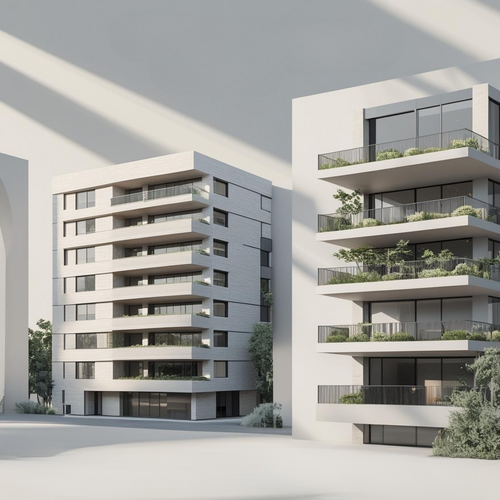 Pack Fachada Edificio Aliada – 2 renders